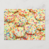 Rainbow Drops Wit Chocolade Snoep Briefkaart (Voorkant)