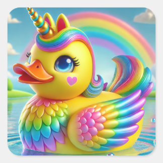 Rainbow Duck-a-Corn Sticker serie