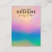 Rainbow Earring Display Kaart Visitekaartje (Voorkant)