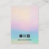 Rainbow Earring Display Kaart Visitekaartje (Achterkant)