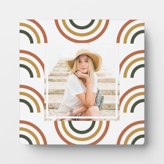 Rainbow Earth Tones Foto Fotoplaat (Voorkant)