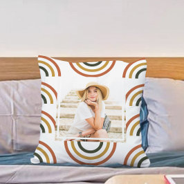 Rainbow Earth Tones Foto Kussen