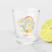 Rainbow Easter Bunny en Chick Shot Glas (Voorkant)