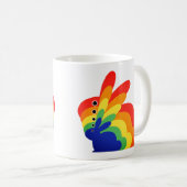 Rainbow Easter Bunny - Pasen Koffiemok (Voorkant rechts)