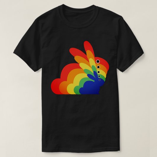 Rainbow Easter Bunny - Pasen T-shirt (Design voorkant)