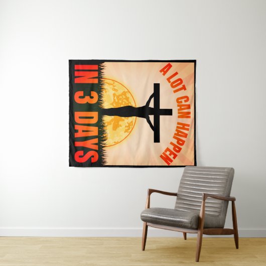 Rainbow Easter Bunny - Pasen Wandkleed (In Situ (horizontaal))