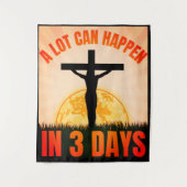 Rainbow Easter Bunny - Pasen Wandkleed (Voorkant)