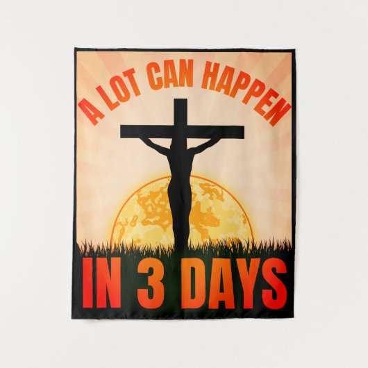 Rainbow Easter Bunny - Pasen Wandkleed (Voorkant)