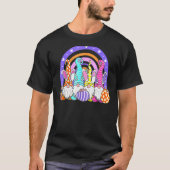 Rainbow Easter Bunny Spring Gnome Easter Eggs Hunt T-shirt (Voorkant)