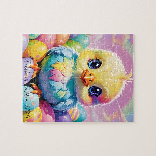 Rainbow Easter Chick 2025 Puzzel (Horizontaal)