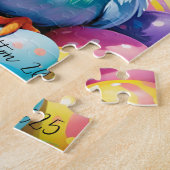 Rainbow Easter Chick 2025 Puzzel Legpuzzel (Zijkant)