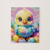 Rainbow Easter Chick 2025 Puzzel Legpuzzel (Verticaal)