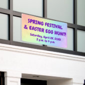 Rainbow Easter Egg Hunt Banner (Buitenkant Gebouw)
