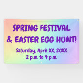 Rainbow Easter Egg Hunt Banner (Horizontaal)