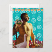 Rainbow Easter Feestdagenkaart (Voorkant / Achterkant)