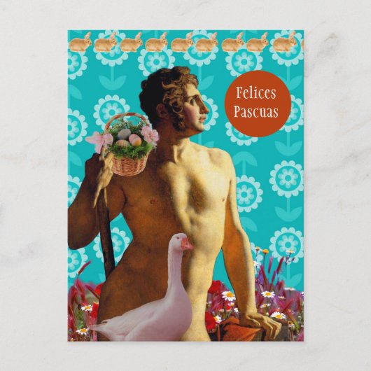 Rainbow Easter Feestdagenkaart (Voorkant)