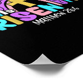 Rainbow Easter Trendy T-shirt is Matthew 28 6 Poster (Hoek)