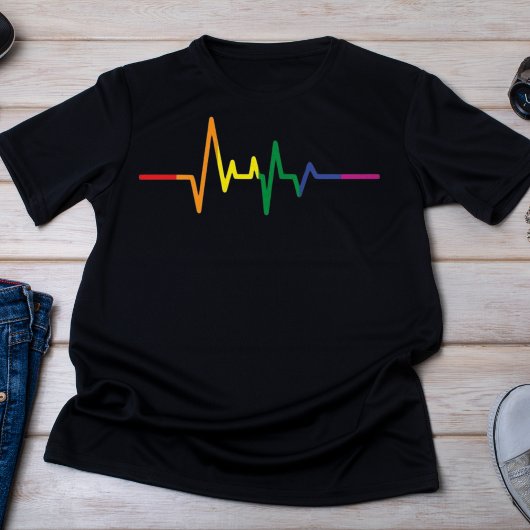 Rainbow ECG LGBTQ Pride T-shirt
