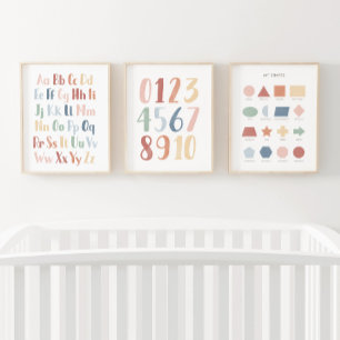 Rainbow Educational Classroom Decor Set van 3