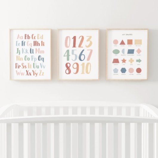 Rainbow Educational Classroom Decor Set van 3