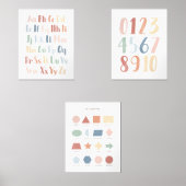 Rainbow Educational Classroom Decor Set van 3 (Voorkant)