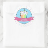 Rainbow Eenhoorn Cupcake Bakkerij Box Stickers (Tas)