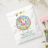 Rainbow Eenhoorn Dab Dance leuk Blauw Iced Donut Bedankzakje (Gezegeld)