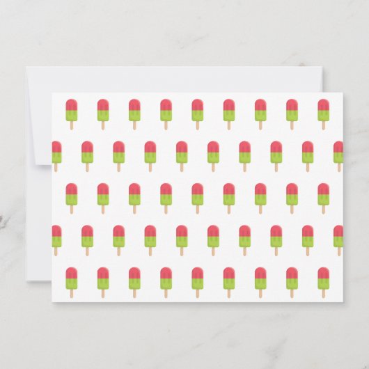 Rainbow Eenhoorn Float Zomer Verjaardagsfeest Kaart (Achterkant)