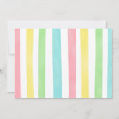 Rainbow Eenhoorn Foto Uitnodiging (Achterkant)