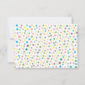 Rainbow Eenhoorn Foto Verjaardag Dank u Bedankkaart (Achterkant)