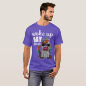 Rainbow Eenhoorn Glitter Funny werd weer homo T-shirt (Voorkant volledig)