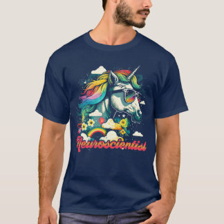 Rainbow Eenhoorn Neurowetenschapper T-shirt