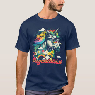 Rainbow Eenhoorn Psychiater T-shirt