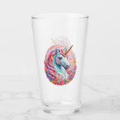 Rainbow Eenhoorn Roze Tint Glas (Achterkant)