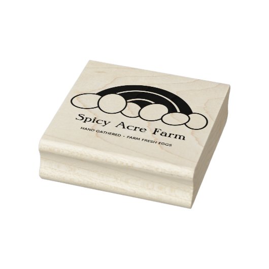 Rainbow Egg Carton Stamp Rubberstempel (Stempel)