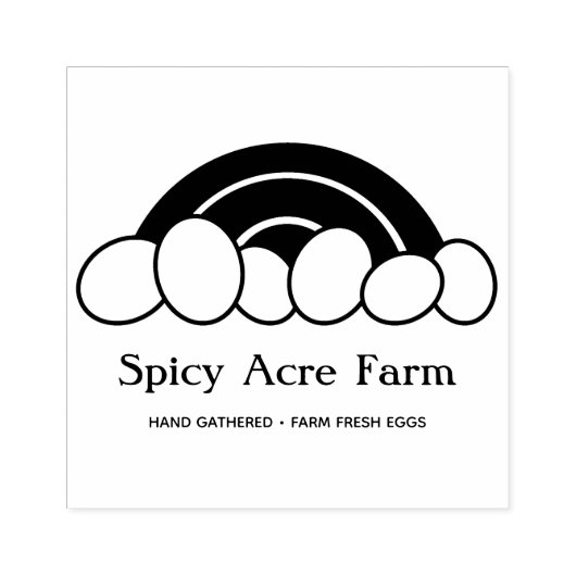 Rainbow Egg Carton Stamp Rubberstempel (Afrduk)