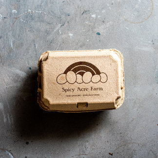 Rainbow Egg Carton Stamp Rubberstempel