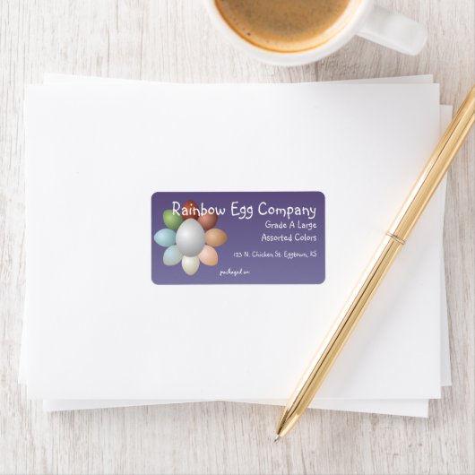 Rainbow Eggs Ei Carton Label (Insitu)