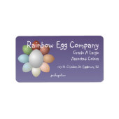 Rainbow Eggs Ei Carton Label (Voorkant)