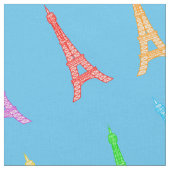 Rainbow Eiffeltorens Stof (Close Up)