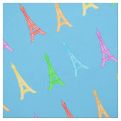 Rainbow Eiffeltorens Stof (Swatch)