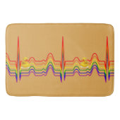 Rainbow EKG Sunray Badmat (Voorkant)