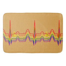 Rainbow EKG Sunray Badmat
