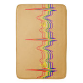 Rainbow EKG Sunray Badmat (Voorkant Verticaal)