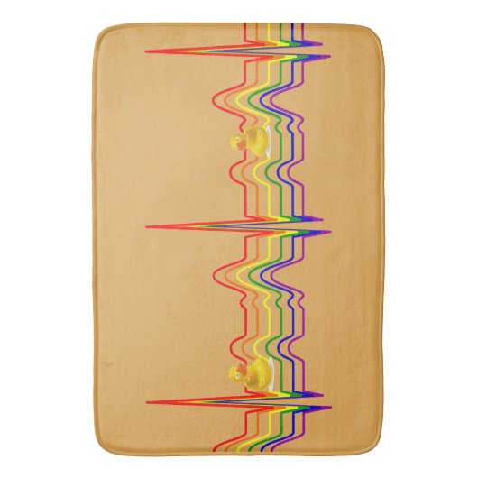 Rainbow EKG Sunray Badmat (Voorkant Verticaal)