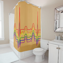 Rainbow EKG Sunray Douchegordijn