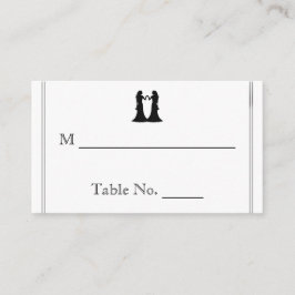 Rainbow Elegance Bruiden Trouwplaats Kaarten Plaatskaartje