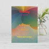 Rainbow Elegance: een mystieke bruiloft Kaart (Staand voorkant)