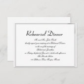 Rainbow Elegance Groom Wedding Rehearsal Kaart (Voorkant / Achterkant)