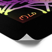 Rainbow Elephant Sketch Art afdrukken Poster (Hoek)